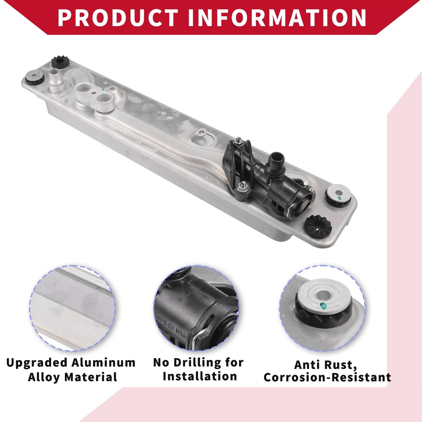 Engine Oil Cooler Filter Housing with Bolt for BMW X5 X6 (2007-2013)