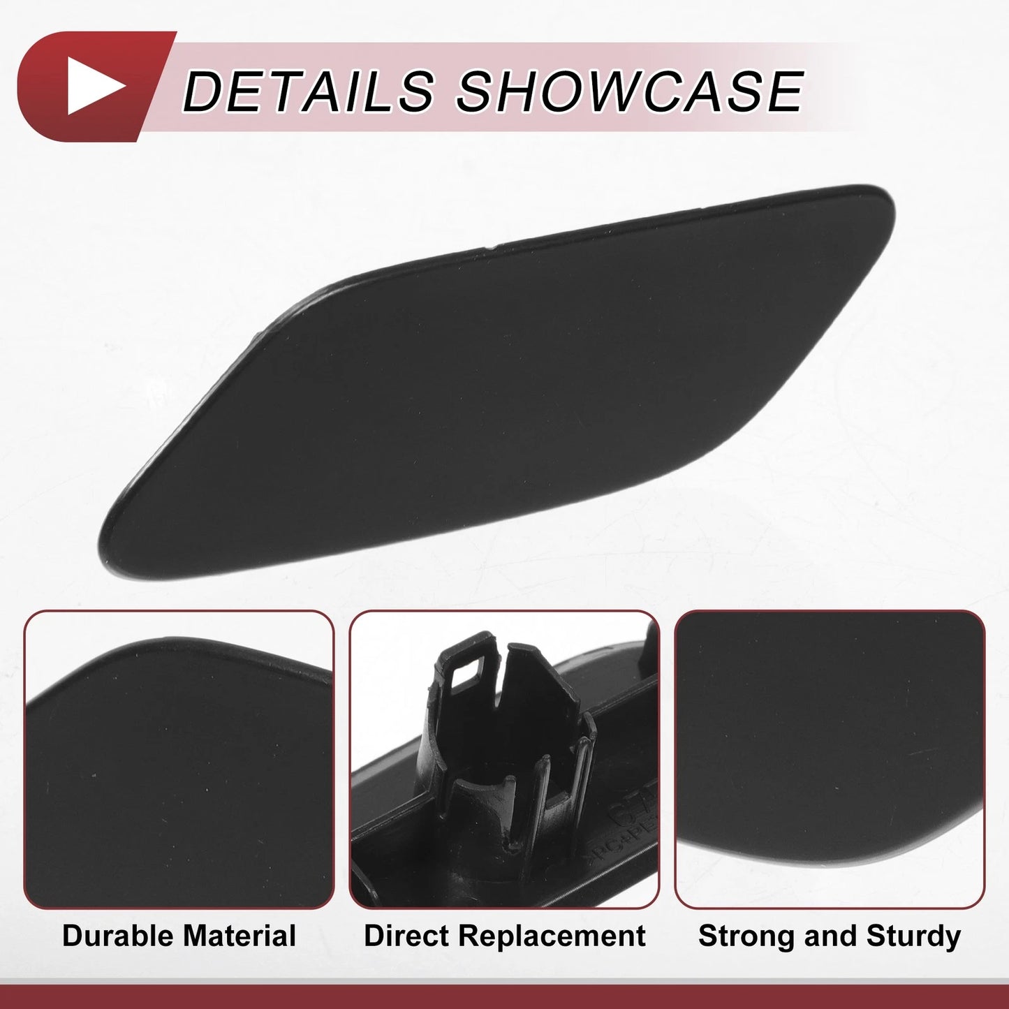 Front Left Washer Nozzle Cover for Lexus RX350 (2019-2022) Unpainted 1 x
