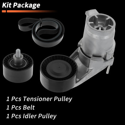 Set Drive Belt Tensioner Kit for BMW 535i (2011 - 2016)