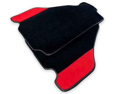 Floor Mats for Ferrari F430 2 x Carpet & Red Alcantara Leather (2004-2009)