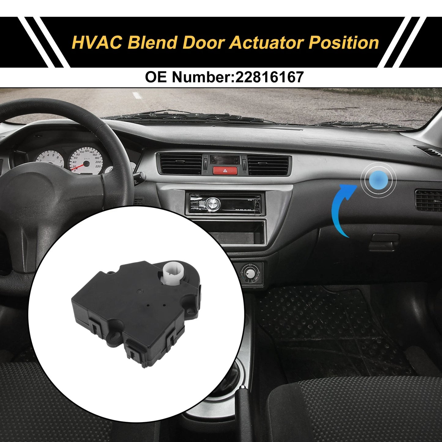 HVAC Heater Blend Door Actuator for Buick Enclave (2013–2017)