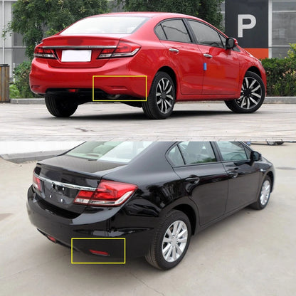 Right Red Rear Bumper Reflector Light Lens for Honda Civic Sedan (2013-2015)