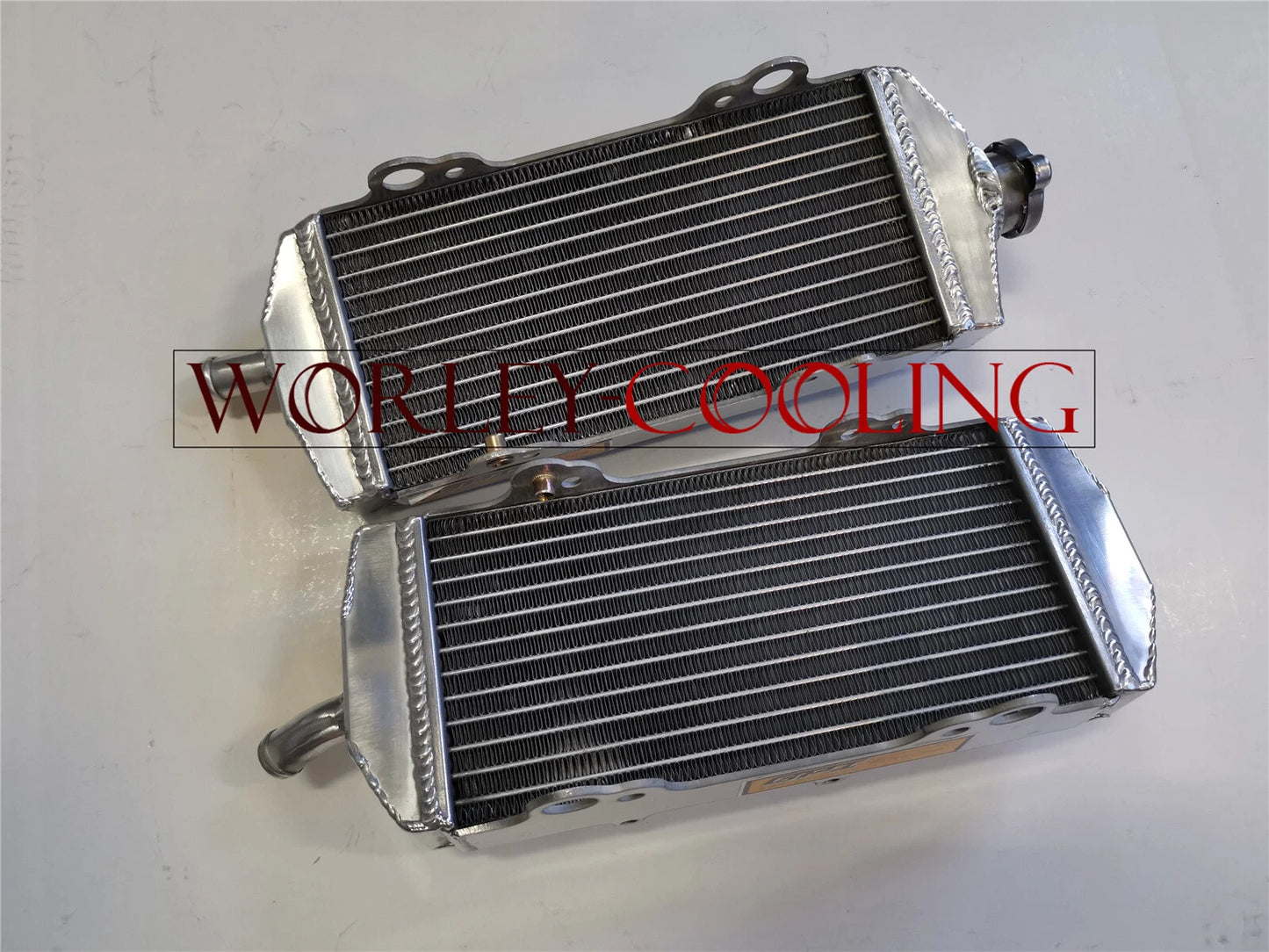 KTM 400 450 525 SX/MXC/EXC Aluminum Radiator & BLUE Hose Kit (2003-2007)