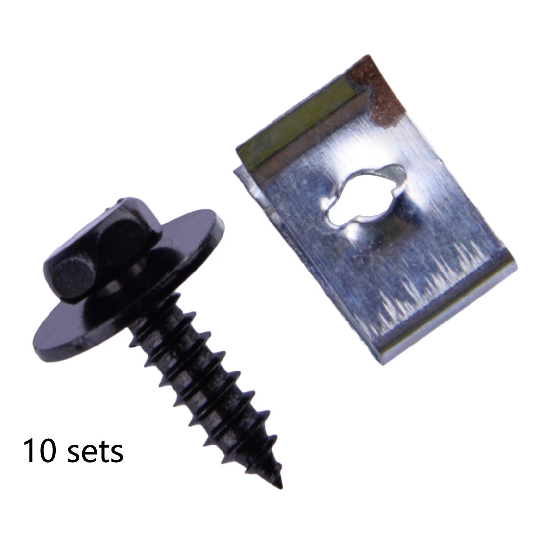 Bumper Splash Shield Guard Under Engine Cover U-nut Clips for Car