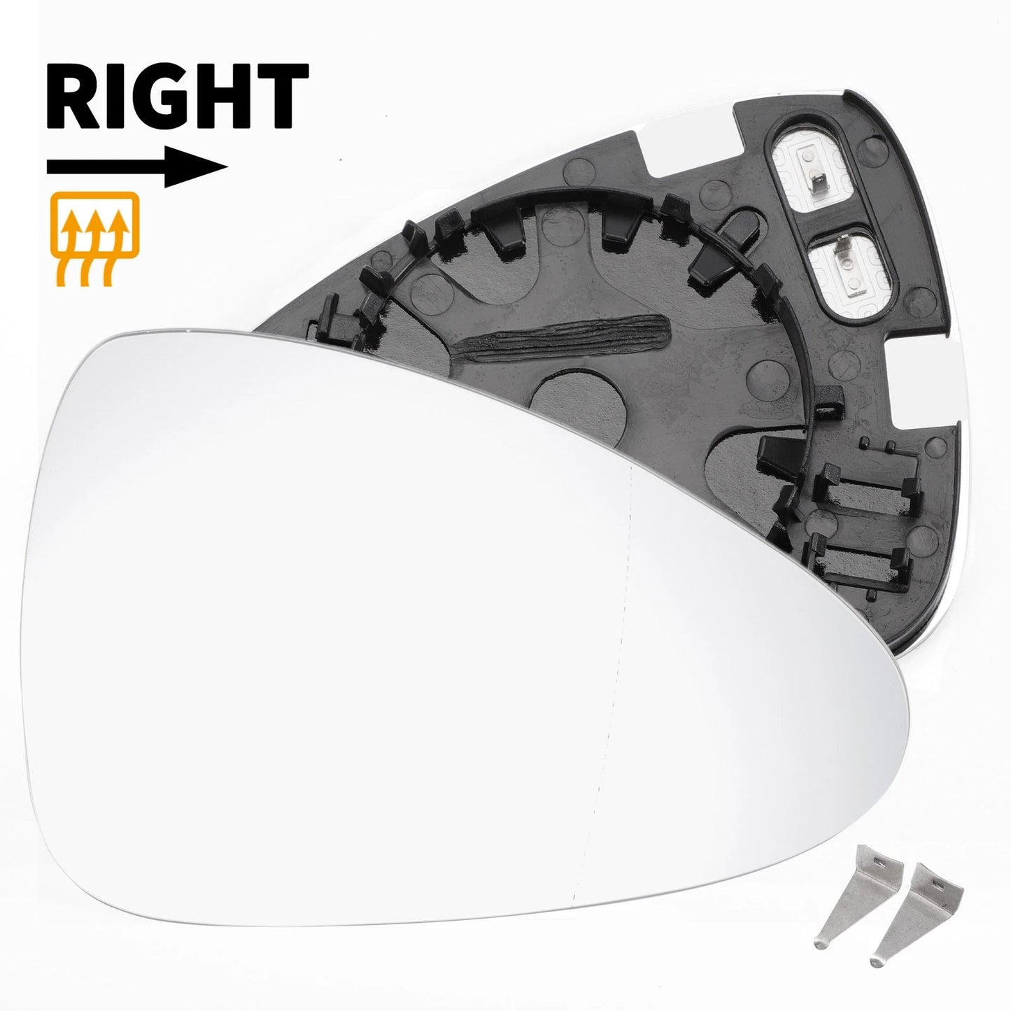 Right Side White Mirror Glass Back Heated for Porsche Panamera (2009-2015)