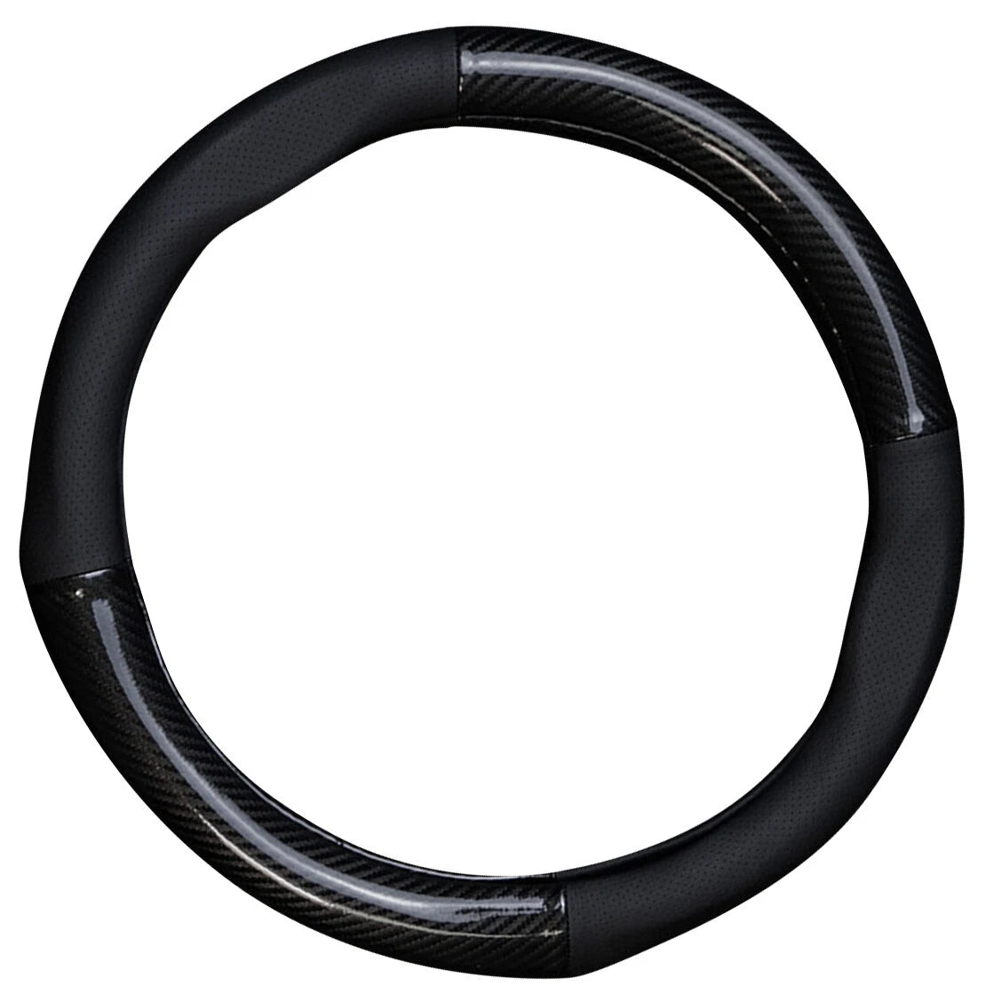 38cm PU Leather Steering Wheel Cover for Car SUV