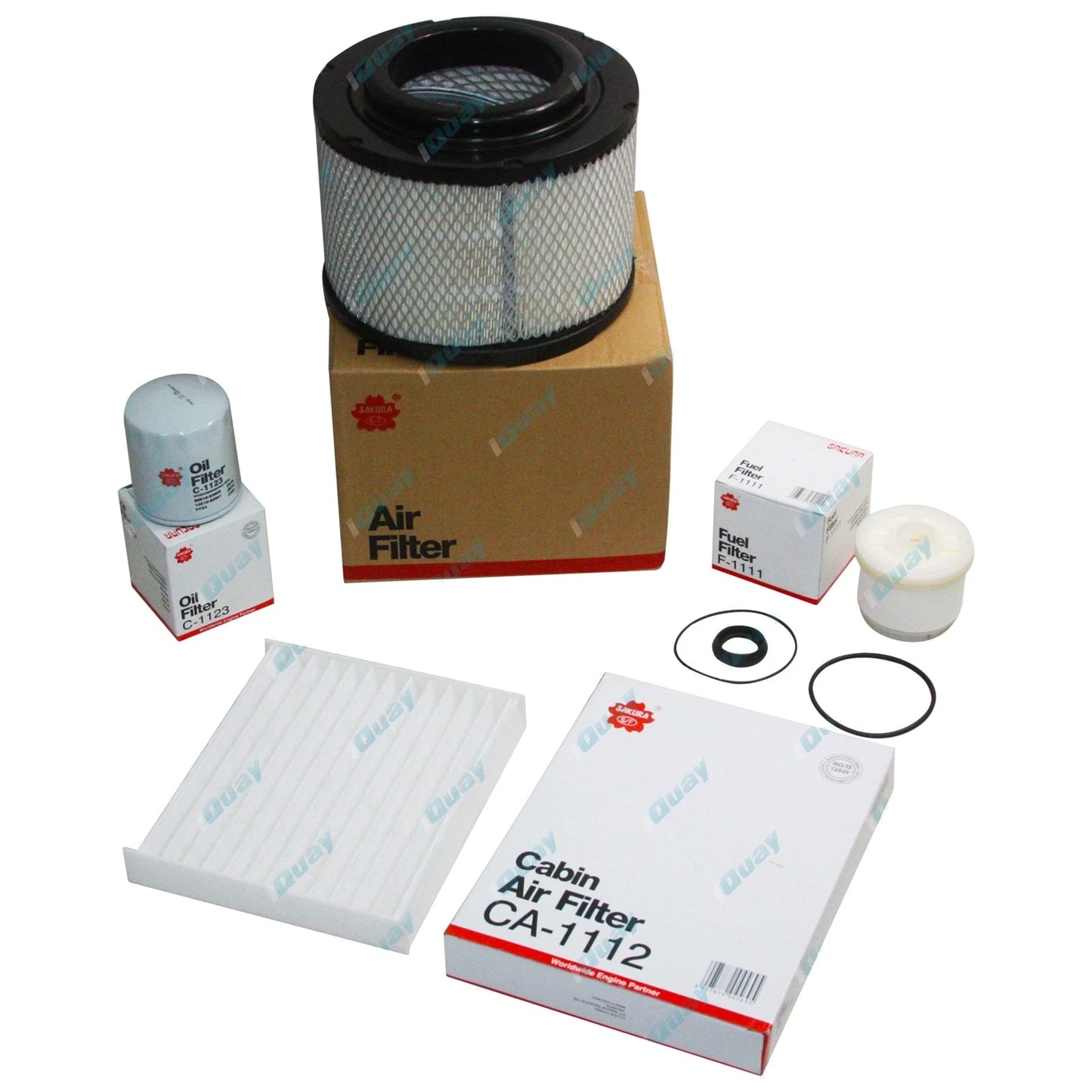 Air Oil Fuel Cabin Filter Service Kit for Hilux KUN16 KUN26 Diesel (2005-on)