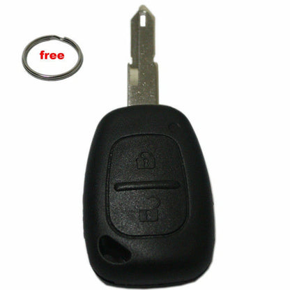 2 buttons Remote Key Shell Case Uncut blank Fits Renault VIVARO TRAFIC MASTER