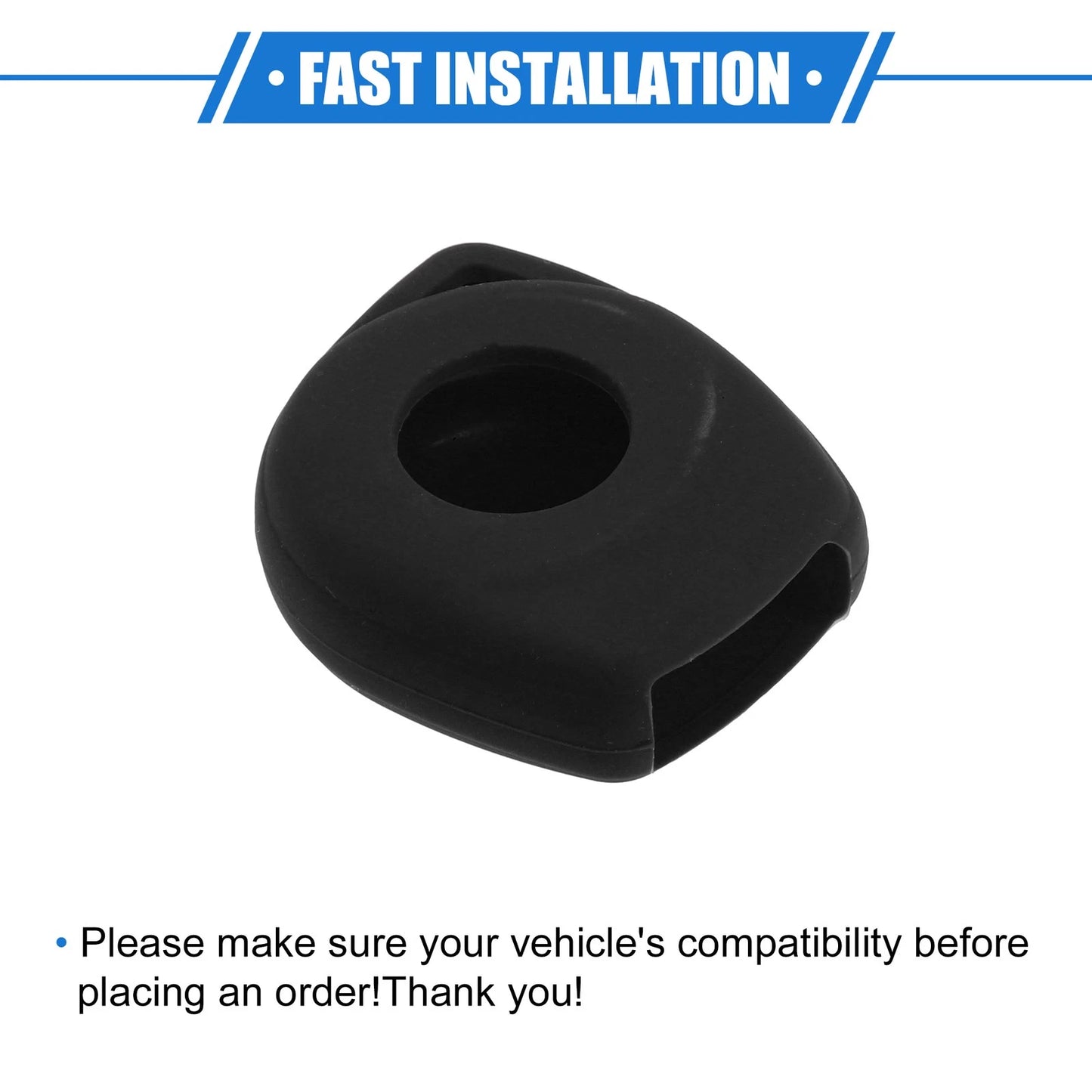 Car Remote Key Fob Case Protectors for Suzuki 2 Button Silicone Black