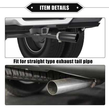 2.8" Inlet 8.5" Length Exhaust Tip Tailpipe for Toyota Tacoma (2005-2023)
