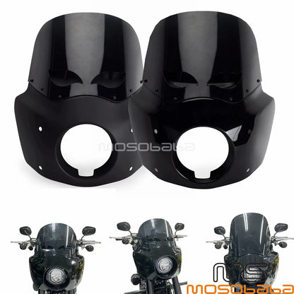 12" Headlight Fairing Windshield Kit for Harley Softail Street Bob (2018-2020)