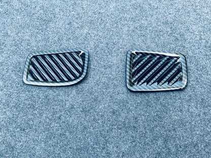 Carbon Fiber Dashboard Air Outlet Vent Cover Trim for Toyota Highlander (2020-2023)