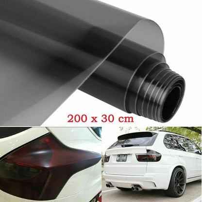 Black Vinyl Film / 1 Roll / Car Film Headlights Tail Lights Tint Vinyl Wrap for Car