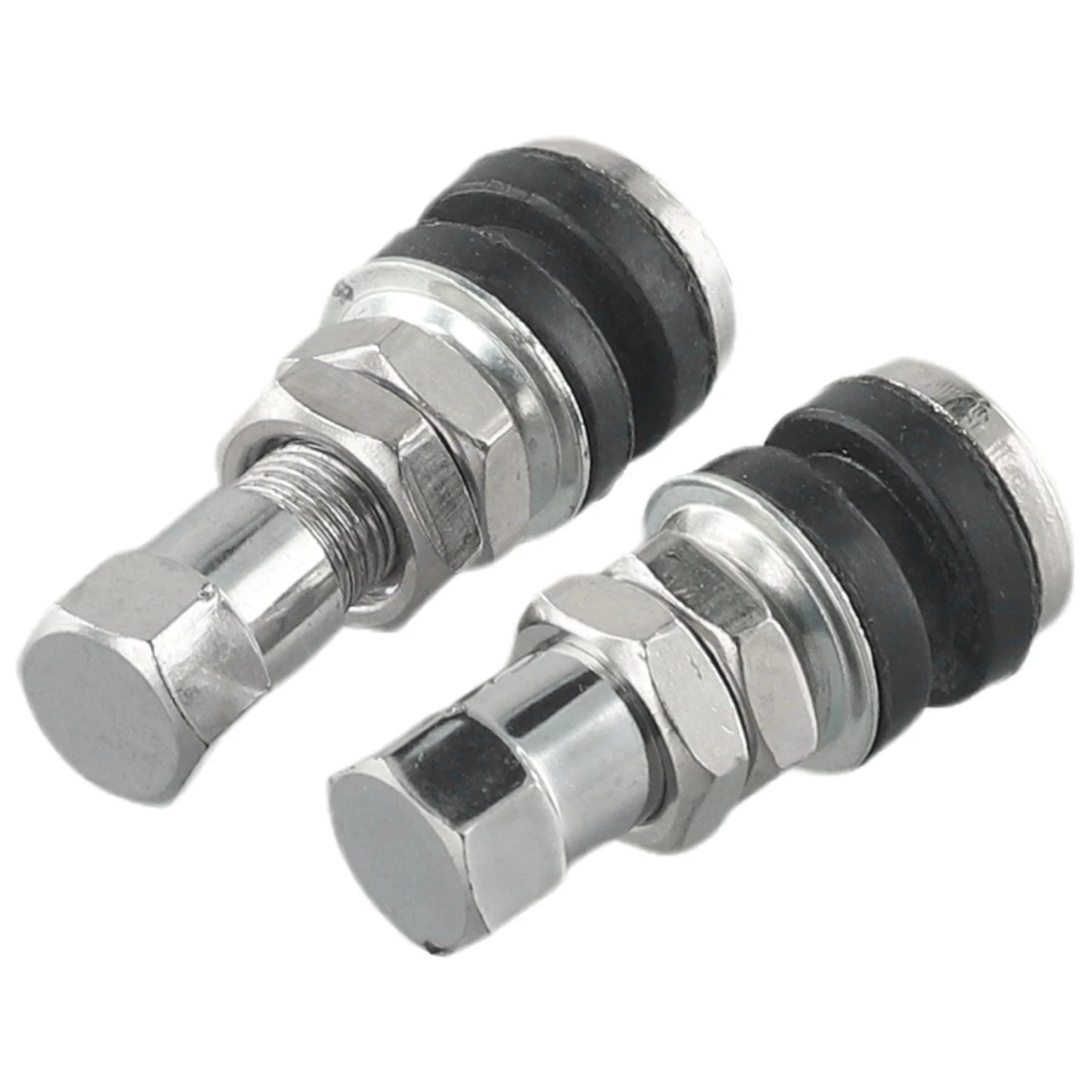 2 x Tire Valve Short Stems for Cars & Motorcycles
