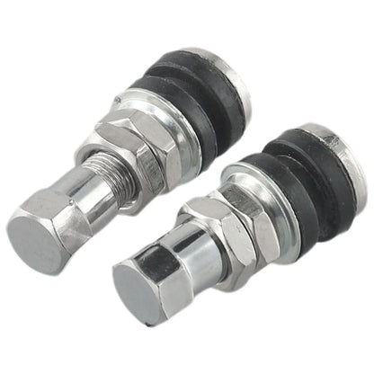 2 x Tire Valve Short Stems for Cars & Motorcycles