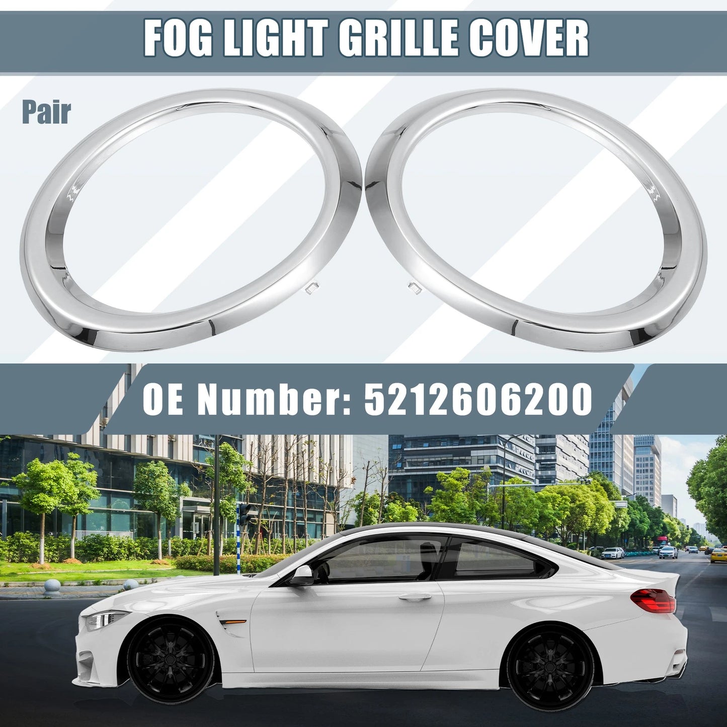 Fog Light Grille Covers for Toyota (Fits Various Models)