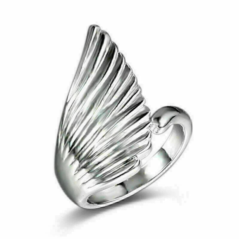 Silver Plated Fashion Rings for Jewelry Party - Size P1/2 (UK) / 8 (US)