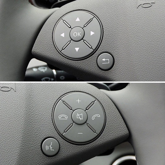 2 x Grey Steering Wheel Buttons for Mercedes W204 W212 W207 W204 GLK Class