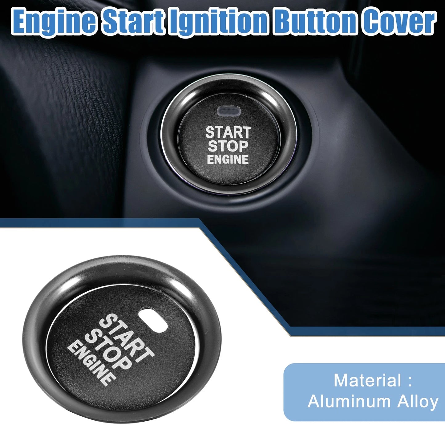 Engine Start Stop Button Cover for Mazda 2 3 6 CX-3 CX-4 (2011-2023)