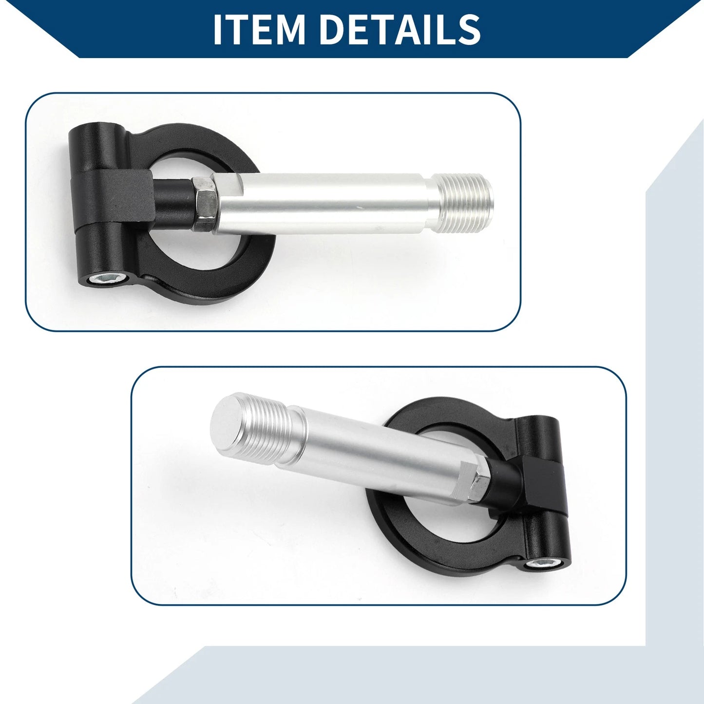 Tow Hook for Toyota Yaris (2020-2023) - 23cm Metal Towing Hook Ring