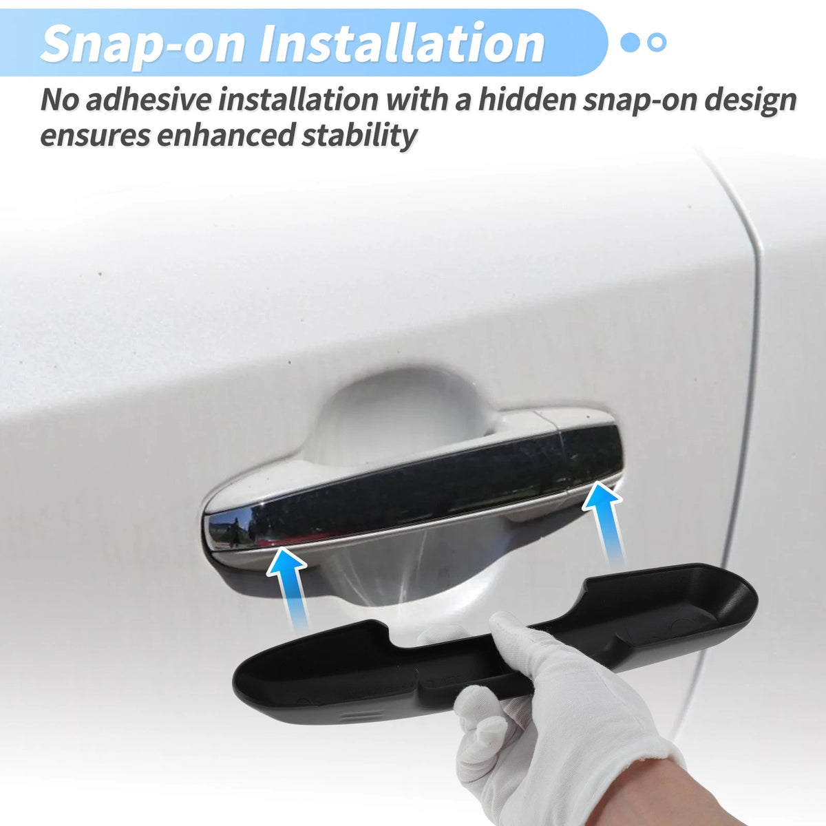 Glossy Black Door Handle Cover for Toyota Camry Corolla (2019-2025)