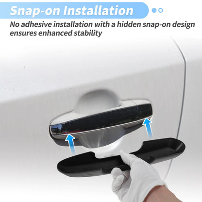 Glossy Black Door Handle Cover for Toyota Camry Corolla (2019-2025)