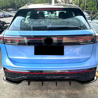 Gloss Black Rear Bumper Diffuser Lip for VW Tiguan MK3 (2024-2025)