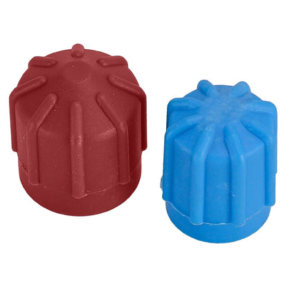 A/C System Valve Cap Dust Covers for Car R134a (Fits Most Models)