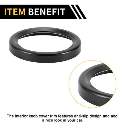 Engine Start Stop Button Switch Knob Cover for Ford Maverick (2022) Black