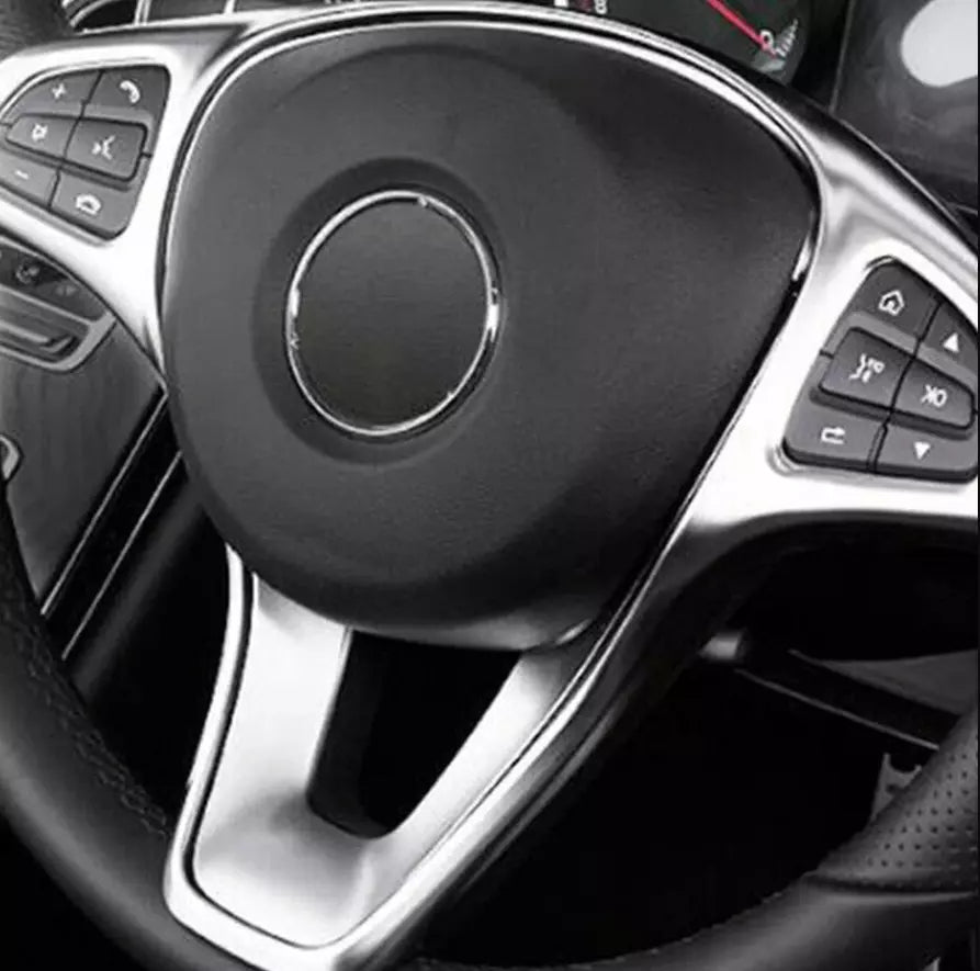Steering Wheel Frame Cover Trim for 15-21 Mercedes-Benz C-Class Sedan (2015-2021)