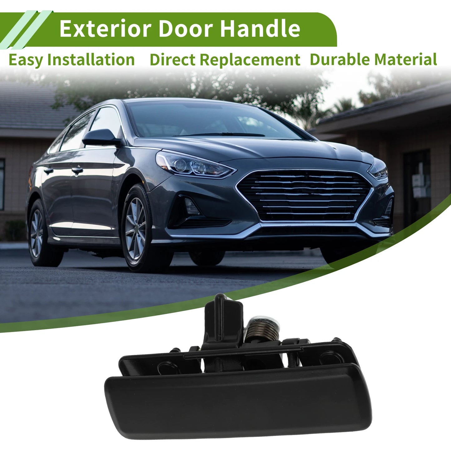 Black Front Left Exterior Door Handle for Chevrolet Astro (1992-2005) 1 x ABS
