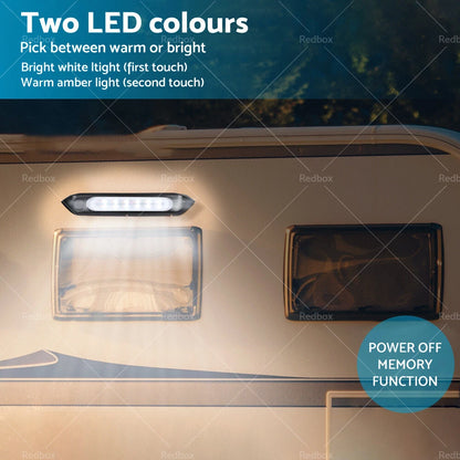 287MM Dual LED Bug Light 12/24V Amber/White Lights for Car Awning