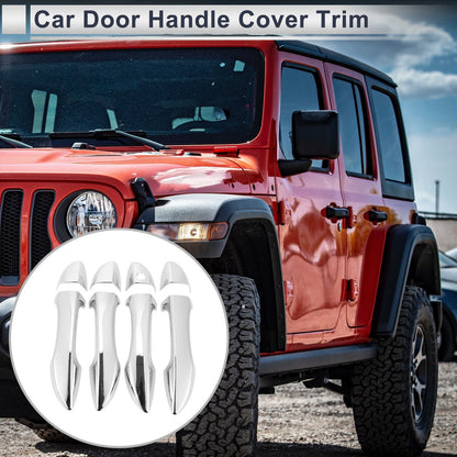 Door Handle Cover for Toyota Corolla 2014-2018 Tailgate Handle Cover Silver