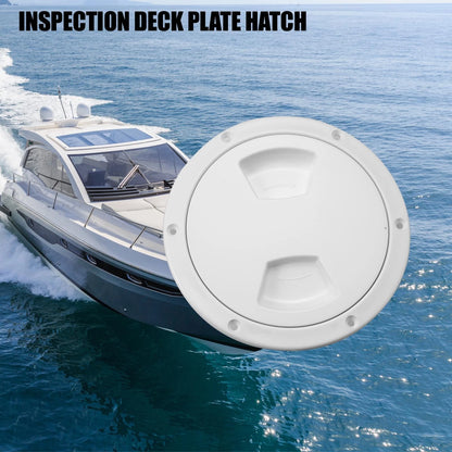 Deck Plate Hatch 5 Inch for Boat White
