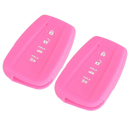 2 x 4 Button Key Cover Case for Toyota Corolla Camry Highlander RAV4