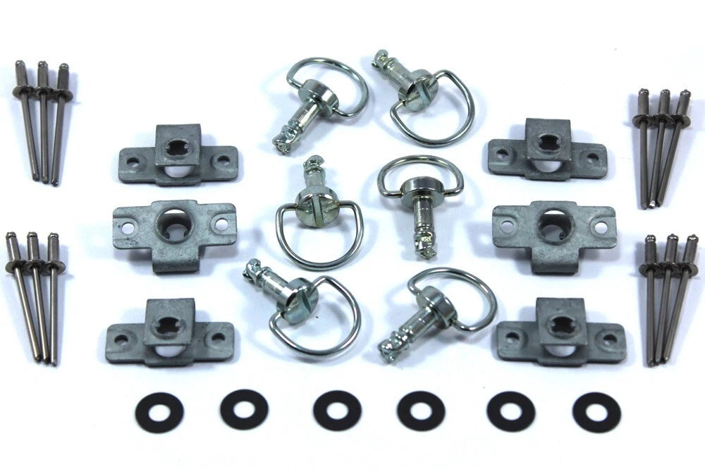 6x dzus Tête de fourche Rapide Sortie Quart Turn for Yamaha Kawasaki Honda