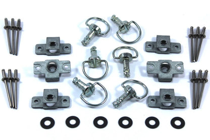 6x dzus Tête de fourche Rapide Sortie Quart Turn for Yamaha Kawasaki Honda