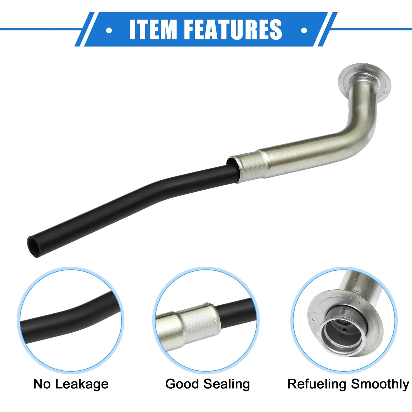 Fuel Tank Filler Neck for Ford F-350 (1994-1997) Rear Tube Pipe Hose