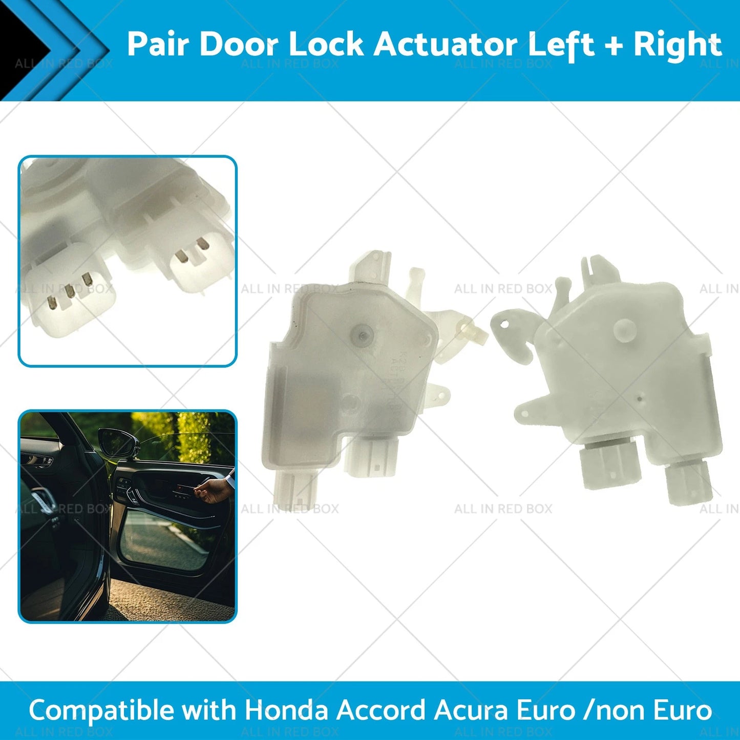 L+R Pair Door Lock Actuator for Honda Accord, Acura Euro (2003-2007)
