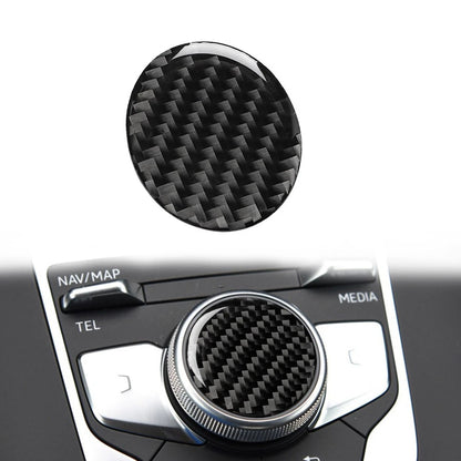 Carbon Fiber Multi-Media Control Knob Cover Trim for Audi A3 (2014-2019)