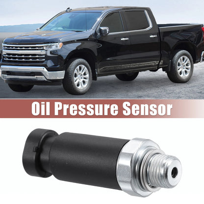 Engine Oil Pressure Sensor for Chevy Plastic Metal Black Silver Tone