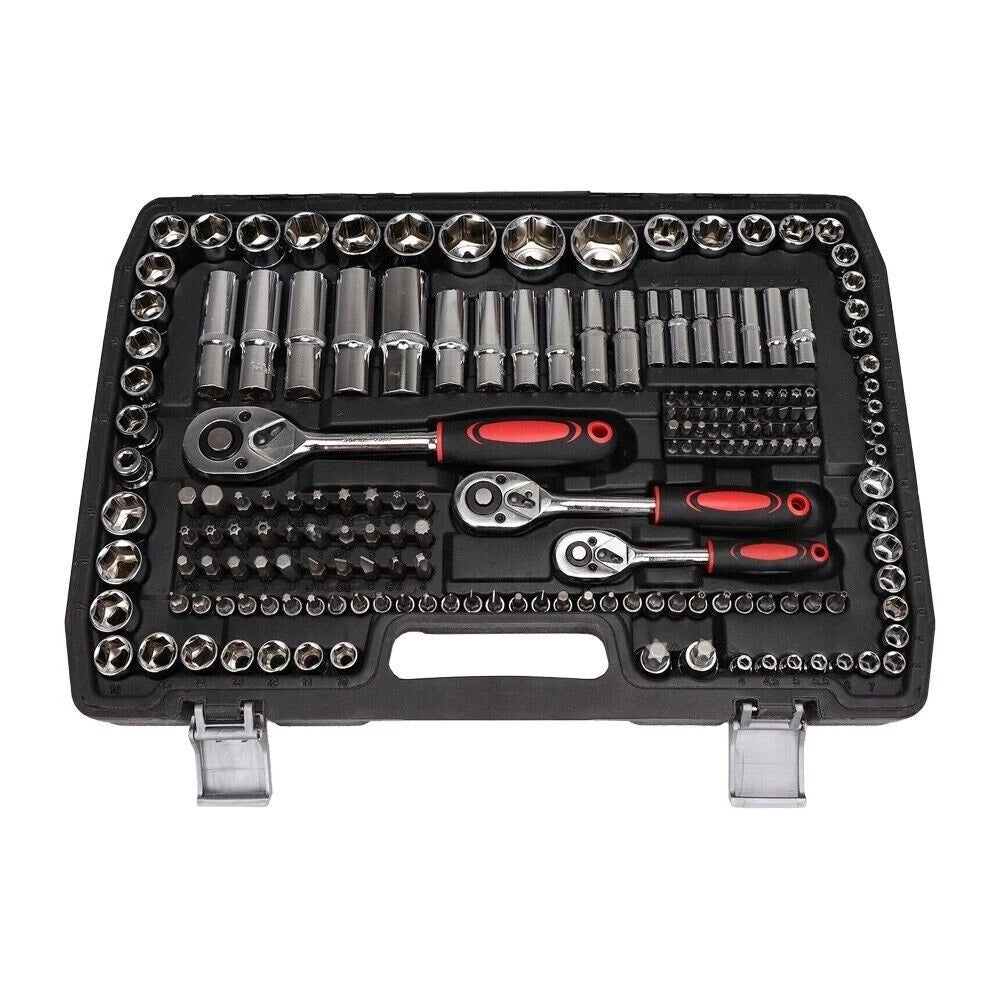 216 Piece Socket Set for Household Car 1/2" 1/4" 3/8"