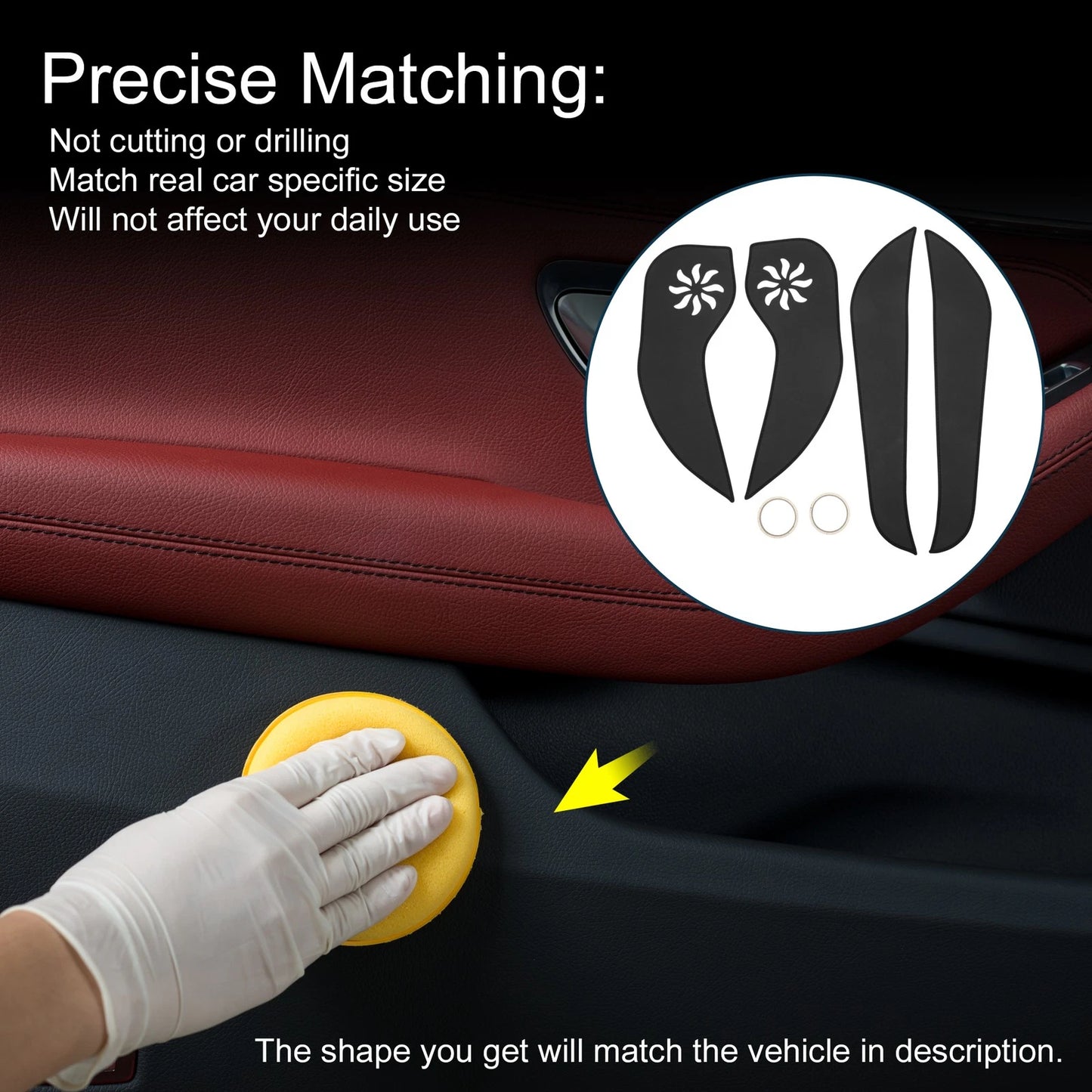 Car Door Anti Kick Pad Sticker Protector for Buick Excelle (2018–2018)