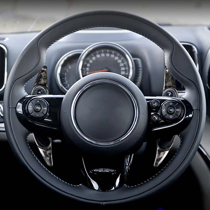 Carbon Fiber Steering Wheel Shifter Paddle Fit For Mini Cooper F57 2016-2020