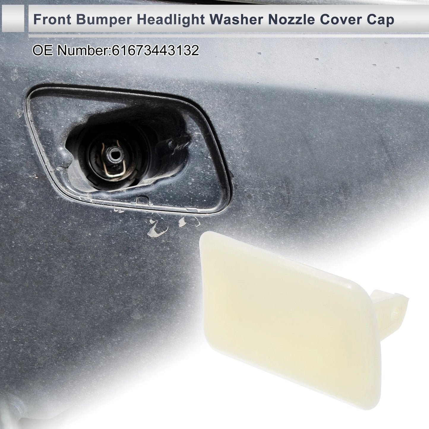 Bumper Headlight Washer Nozzle Cover for BMW X3 (2004-2010)