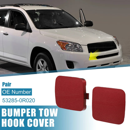 Pair 2 x Front Tow Hook Cap for Toyota RAV4 (2009–2012)