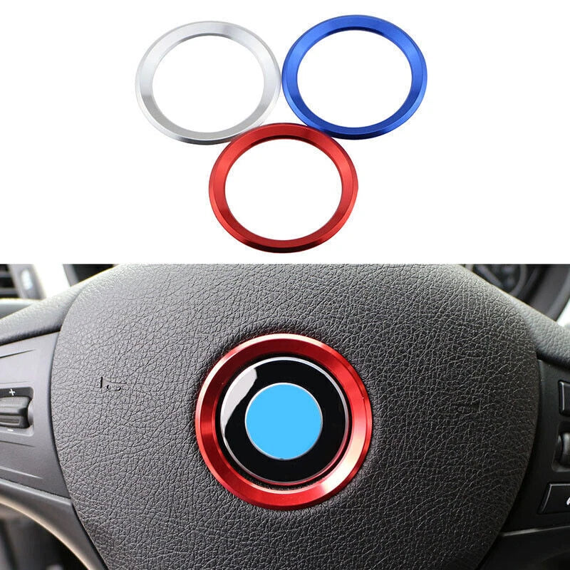 Aluminum Alloy Red Steering Wheel Cover Trim for BMW (New)