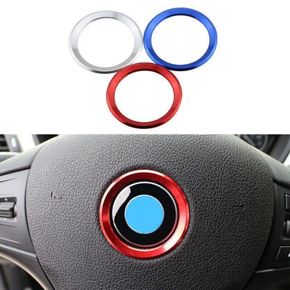 Aluminum Alloy Red Steering Wheel Cover Trim for BMW (New)