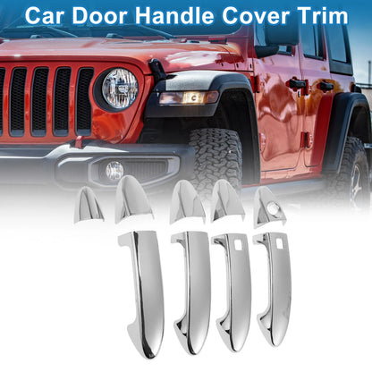 Door Handle Cover Trim for Ford Fiesta (2009-2012) Silver Tone
