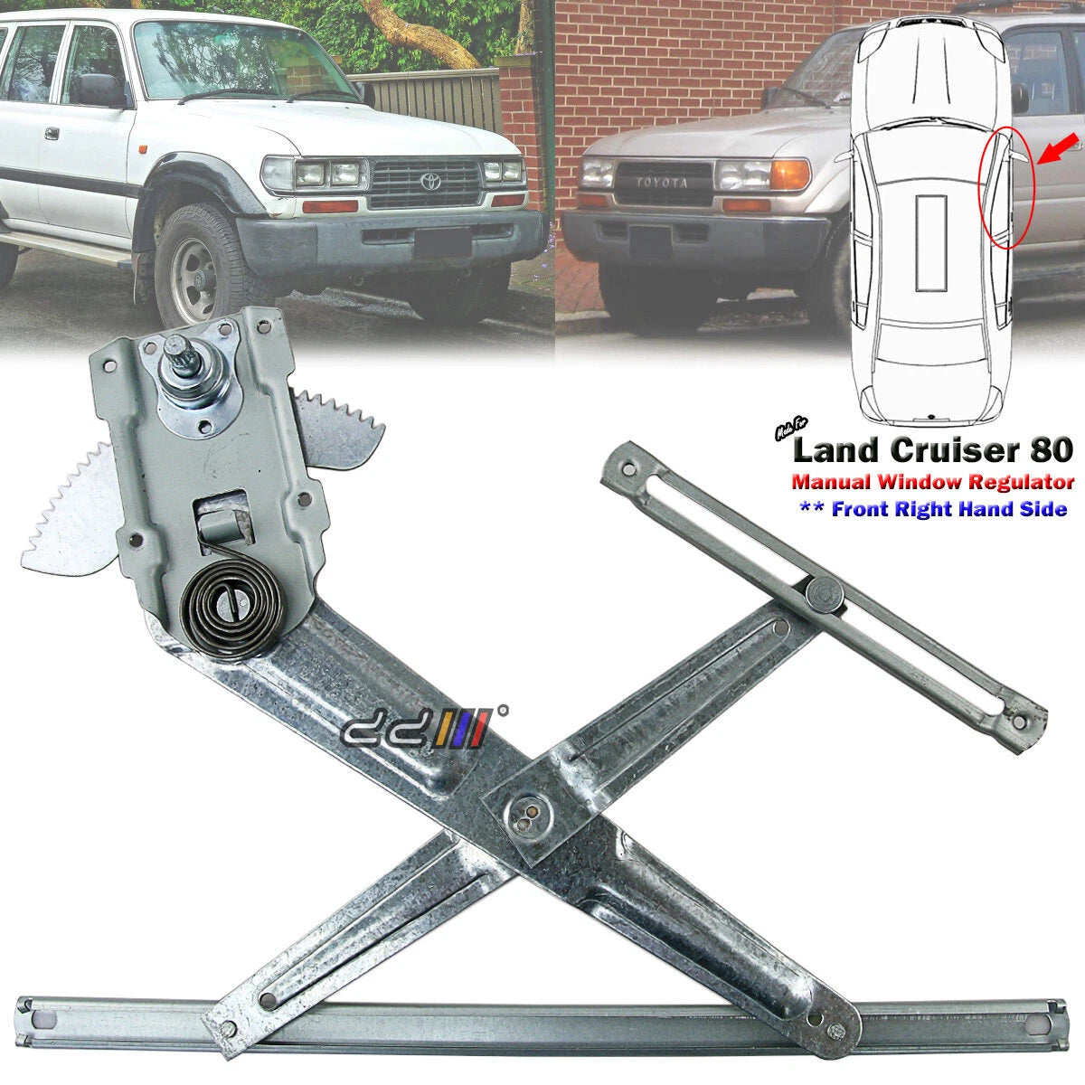 Manual Window Regulator for Toyota Land Cruiser 80 HDJ80 (1990-1997)